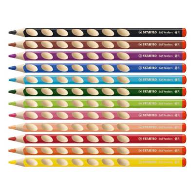 Étui de 24 crayons de couleur EASYcolors droitier