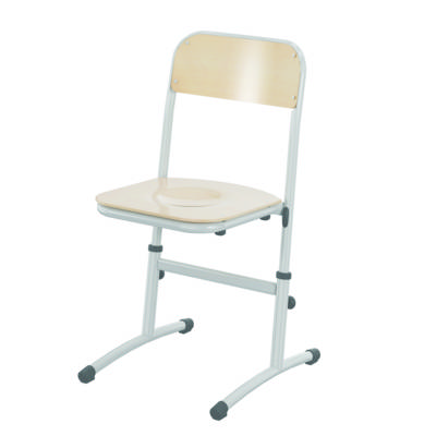 Chaise SAKI HR assise et dossier bois Blueprotech® piètement époxy -