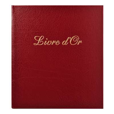Livre d'or Balacron avec titre 140 pages blanches 21x19 cm Coloris Aléatoire - EXACOMPTA