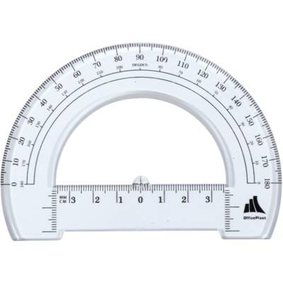 Rapporteur cristal 180° 12cm