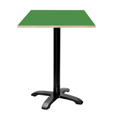 Mange-debout pied noir 60x60cm vert lime chants bois - intérieur - RestooTab