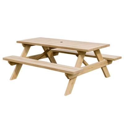 Table pique-nique bois Ép. 35 mm - JAD Groupe