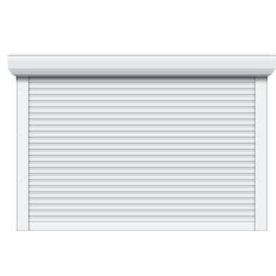 Porte de garage enroulable VINCENNES blanc RAL 9010 - Gedimat - C2R