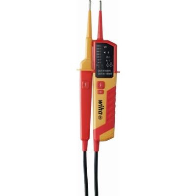 Testeur de tension et de continuité WIHA 121 000 V AC CAT IV + 2x piles AAA incluses - 45216 - Maxoutil