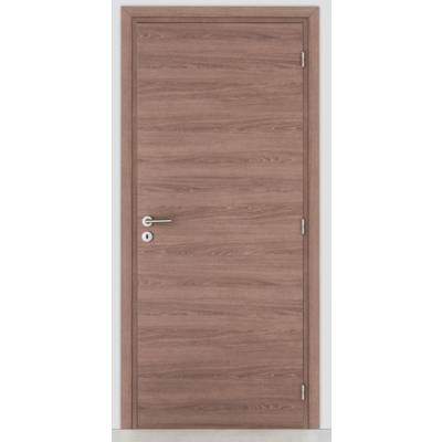 Bloc-porte isolant KREATION H.71 à 98 mm chêne foncé - 204 x 83 cm - droit poussant - Gedimat - RIGHINI