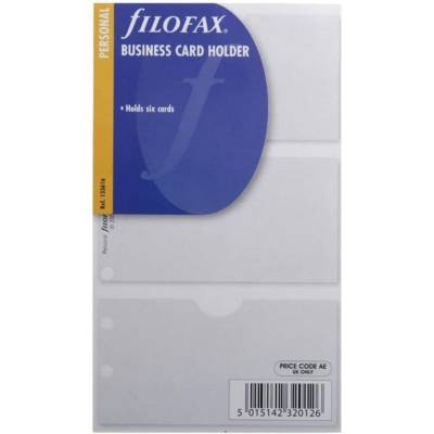 Porte-cartes de visite format Personal coloris transparent - FILOFAX