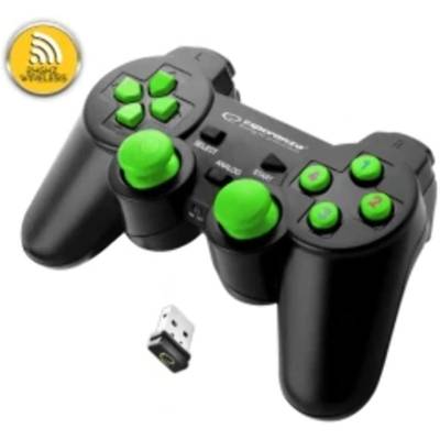Manette de Jeu GLADIATOR EGG108G PC/PS3 Noir / Vert