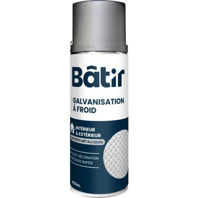Peinture technique aérosol galvanisation à froid - bombe de 400ml - Gedimat - RECA