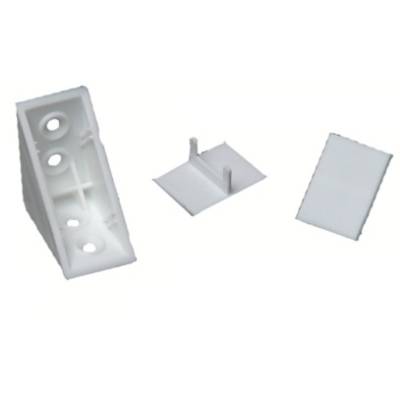 Taquet + 2 Couvercles 03C blanc PRUNIER - Boite de 50 - STBS03C - Maxoutil