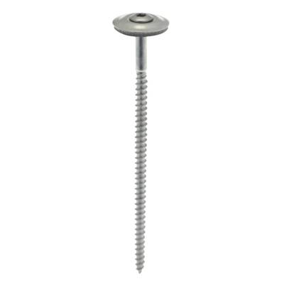 Vis de couverture tête fraisée bombée avec rondelle EPDM ø20 inox A2 4,5 x 45 mm - Gedimat - NORAIL