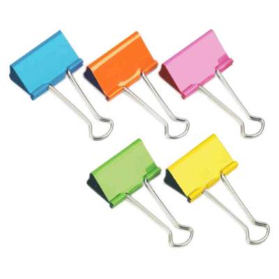 Lot de 10 Pinces à Double Clip 19mm Assorties