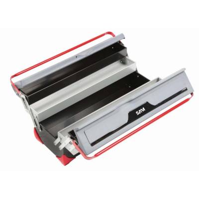 Caisse tôle bimatiere 5 cases SAM - BOX1 - Maxoutil