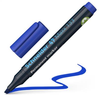 Marqueur permanent Maxx 133 bleu - SCHNEIDER