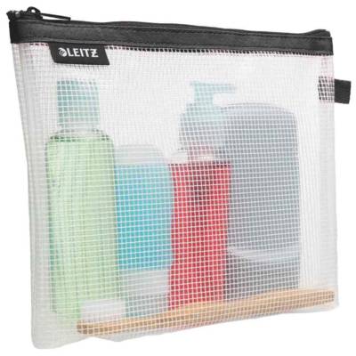 Trousse à cosmétique WOW Traveller, transparent/noir