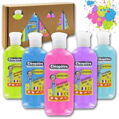 Coffret de 5 Gels Pailletés Néons 100ml