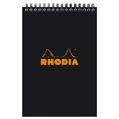 Bloc reliure intégrale classic noir 14,8x21cm 5x5 80 feuilles microperforées 80g