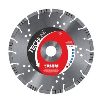 Disque diamant TECH LINE béton spécial découpe Ø125 mm alésage 22.23 mm - Gedimat - DIAM INDUSTRIES