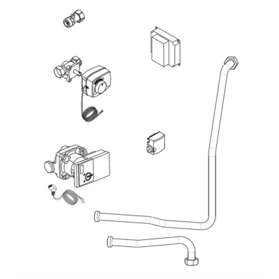 Kit 2ème circuit vanne basse température pour chaudière fioul - ATLANTIC - 074604 - Maxoutil