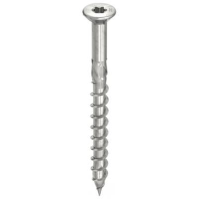 Vis HECO-Topix-Plus Inox pour terrasse - Ø5x40mm - Tête Fraisée avec nervures de fraisage - Filetage Partiel - T20 - Boite de 200 - 61739 - HECO - Schrauben