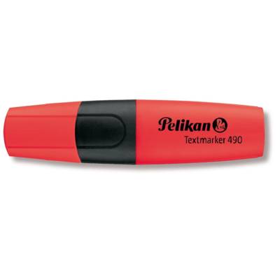 Surligneur Textmarker 490 Pte biseautée 1 - 5 mm Rouge fluo