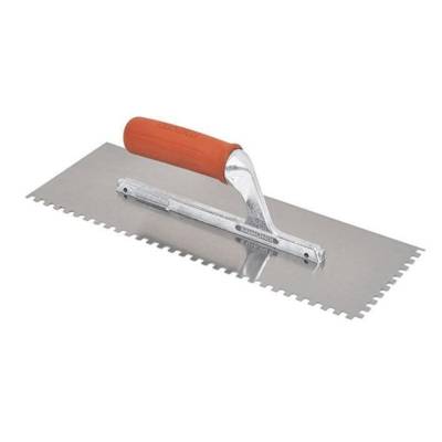 Platoir denté avec poignée caoutchouc - 36 x 13 cm - Denture 12 x 12 - RAIMONDI - 11334 - Maxoutil