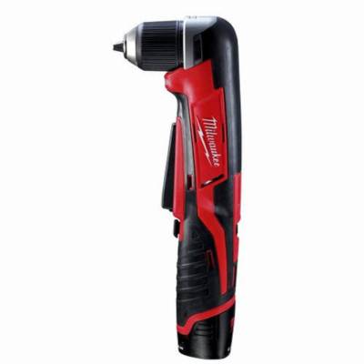 Perceuse d'angle C12 RAD-202B - MILWAUKEE - avec 2 batteries 2Ah - chargeur - Sac de transport - 4933441215 - Maxoutil