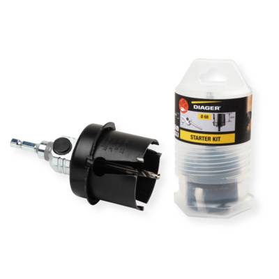Starter kit scies trépan carbures - ø68mm avec pilote - multi-matériaux - DIAGER - 3000A - DIAGER BATIMENT SA