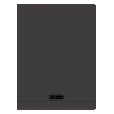 Cahier piqué 8000 POLYPRO 24x32 cm 96 pages grands carreaux 90 g - Noir
