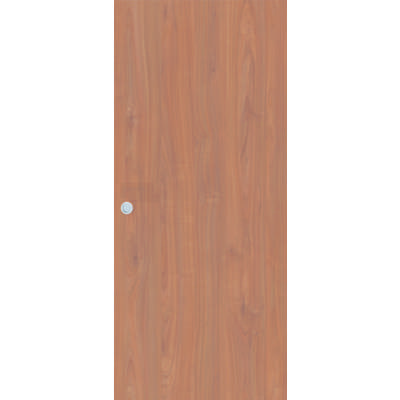 Porte coulissante tubulaire PORTALIT décor noyer - 204 x 73cm - tire - Gedimat - WESTAG