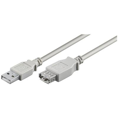 Câble Rallonge USB 2.0 Hi-Speed Type A Mâle - Femelle 1,8 m, Gris