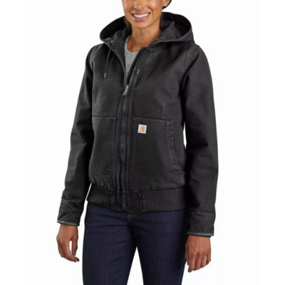 Blouson Femme CARHARTT Washed Duck Active Jacket Noir T.XL - 104053-BLK-XL