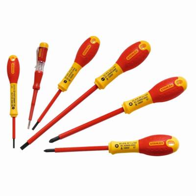 Jeu de 6 tournevis isolés 1000V STANLEY Fatmax + testeur - 0-65-443 - Maxoutil