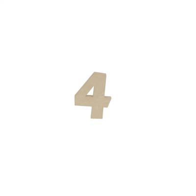Chiffre 4 kraft 20cm - Kraft - DÉCOPATCH