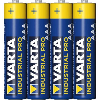 Pack de 4 piles industrielles Varta LR03 Micro AAA 1,5V