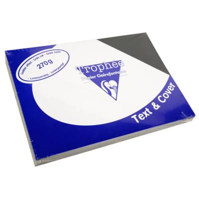 Lot de 100 Couvertures reliure Text&Cover Cuir 270g A4 210x297 mm Noir