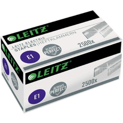 Agrafes en acier zingué type E1 Boite de 2500 - LEITZ
