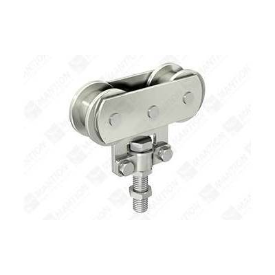 Monture fixation sur chant MANTION - Vis d'accrochage M10 - Capacité/Porte : 80kg - 235A - MANTION SAS