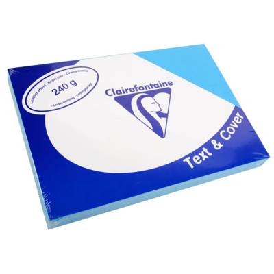 Paquet 100 Couvertures reliure Text&Cover 240g A4 210x297 mm Bleu lazulite