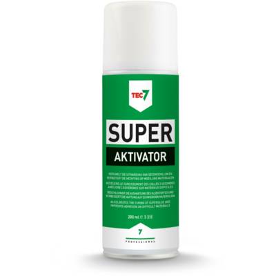 Super Aktivator accélérateur de polymérisation pour colle instantanée Super - TEC7 - (aérosol de 200 ml) - 501105000 - Maxoutil