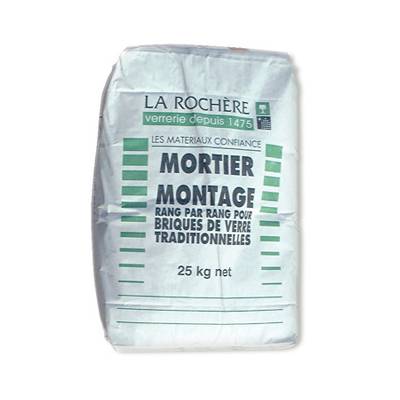 Mortier de montage brique de verre - blanc - sac de 25kg - Gedimat