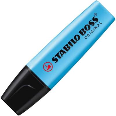 Surligneur BOSS ORIGINAL Rechargeable Pointe Biseautée 2-5 mm  - Bleu