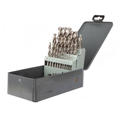 Foret métal HSS meulé PRO din 338 angle 118° D1 à 13mm par 0,5mm - coffret de 25 pièces - Gedimat - DIAGER