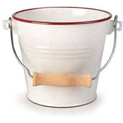 Seau Bordeaux, INOX, Blanc, 14 cm