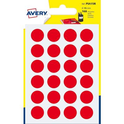 Sachet de 168 pastilles Ø15 mm. Ecriture manuelle. Coloris rouge