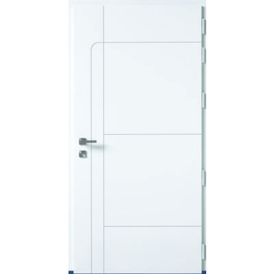 Porte d'entrée alu GERMAIN gris - 215 x 90 cm - Gedimat - BEL M
