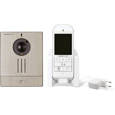 Carillon vidéo couleur sans fil, technologie DECT, mémoire, caméra orientable horizontalement - AIPHONE - WL11
