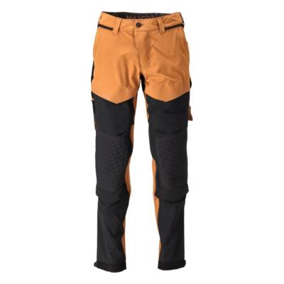 Pantalon avec poches genouillères MASCOT Ultimate - Léger et hydrofuge - 22279-605-Brun / Anthracite-56