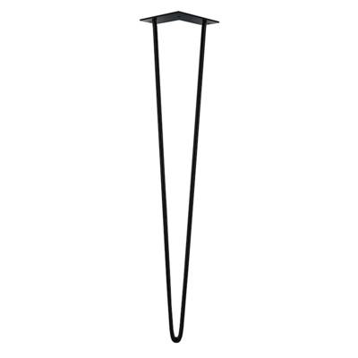 Pied filaire pour table haute acier époxy noir - Ø10 x 300 mm - Gedimat - NORAIL