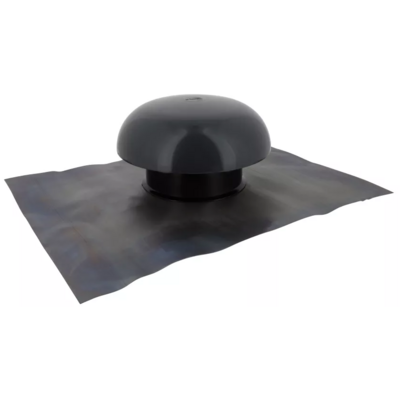 Chapeau de ventilation Gris anthracite Ø125 mm NICOLL avec collerette d'étanchéité - CDT12 - Maxoutil