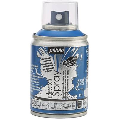 Aérosol 100 ml Peinture opaque permanente faible odeur BLEU - PÉBÉO